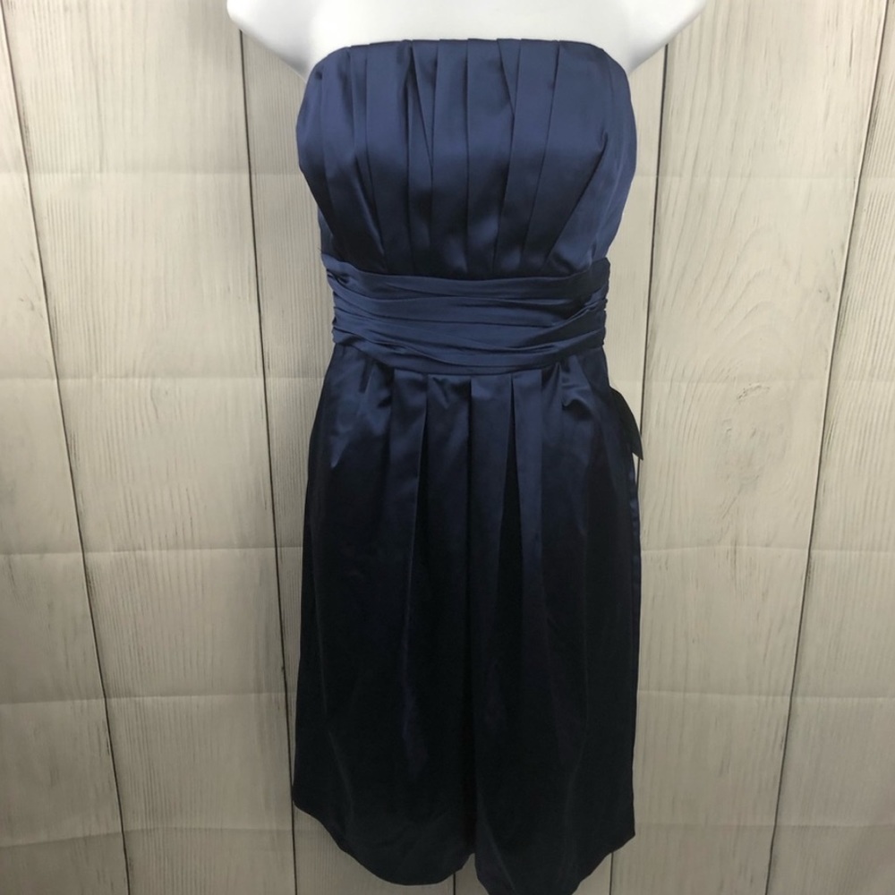 NEW! Strapless Navy Blue Dress - Picture 6 of 6
